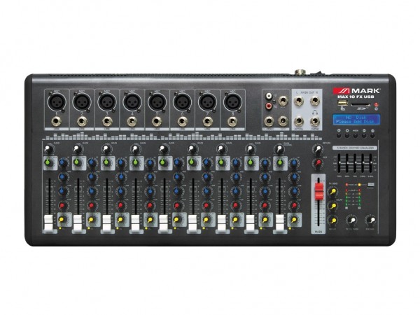 MARK MAX 10 FX USB Audiomischpult 8+1 channel 