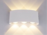 6W LED oval Wandleuchte sechs Licht sandweiß warmweiß