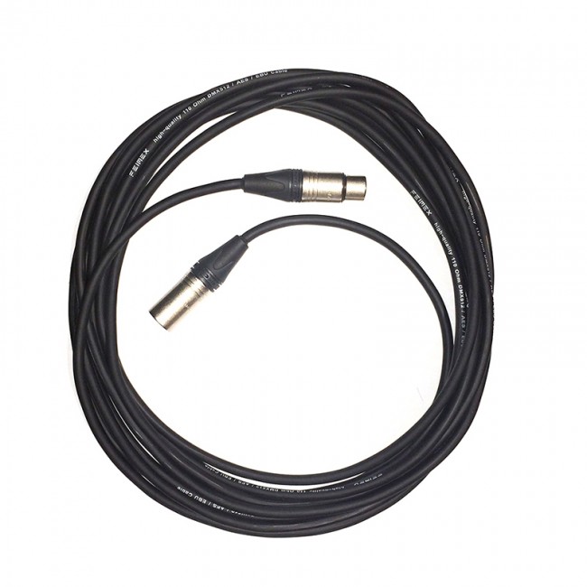 3-pol. XLR Kabel 15m Mikrofonkabel XLR Mikrofon Kabel 2x 0,2mm² 